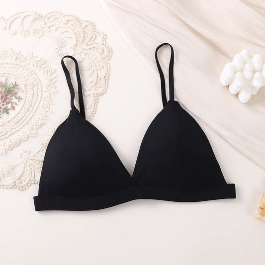 Bralette Solid Seamless Wire-Free Bra