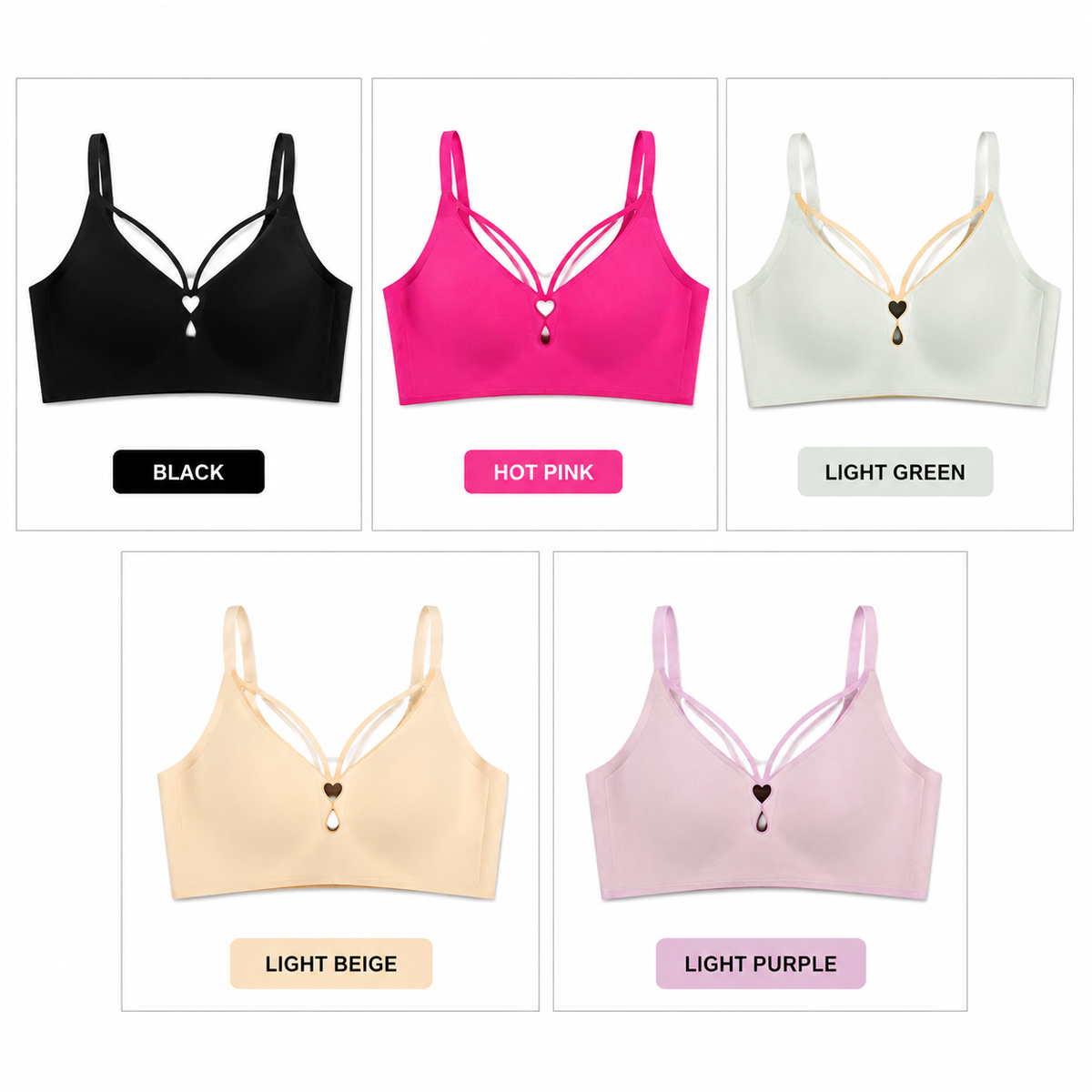 LX Premium Heart Gap Bra