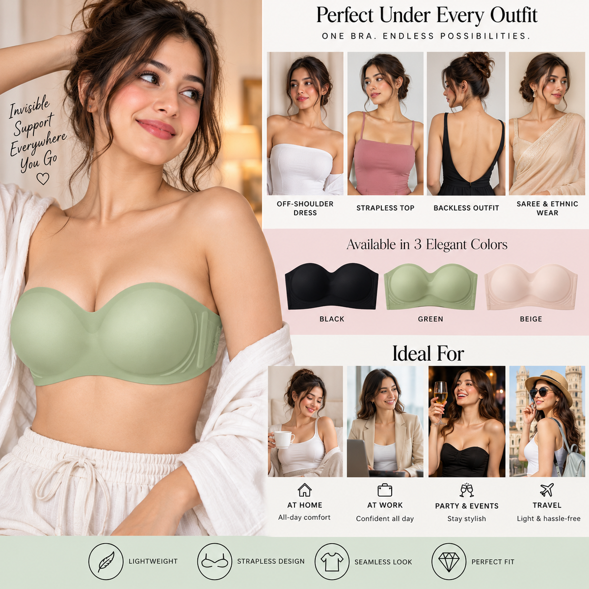 Comfort Fit Tube Bra
