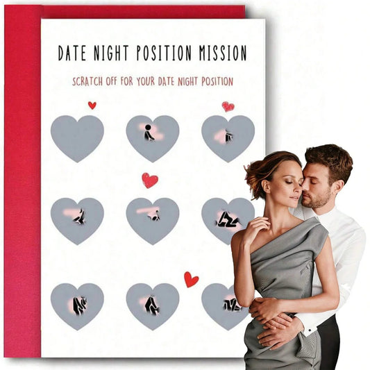 Date Night Scratch Off Cards for Couples | Romantic Surprise Date Night Game