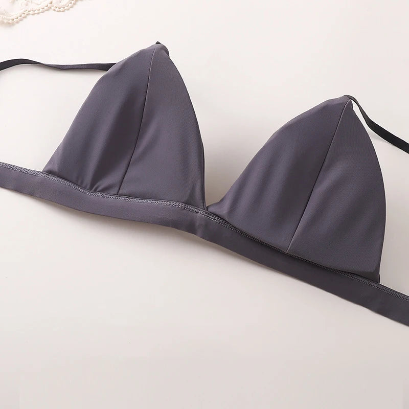 Bralette Solid Seamless Wire-Free Bra