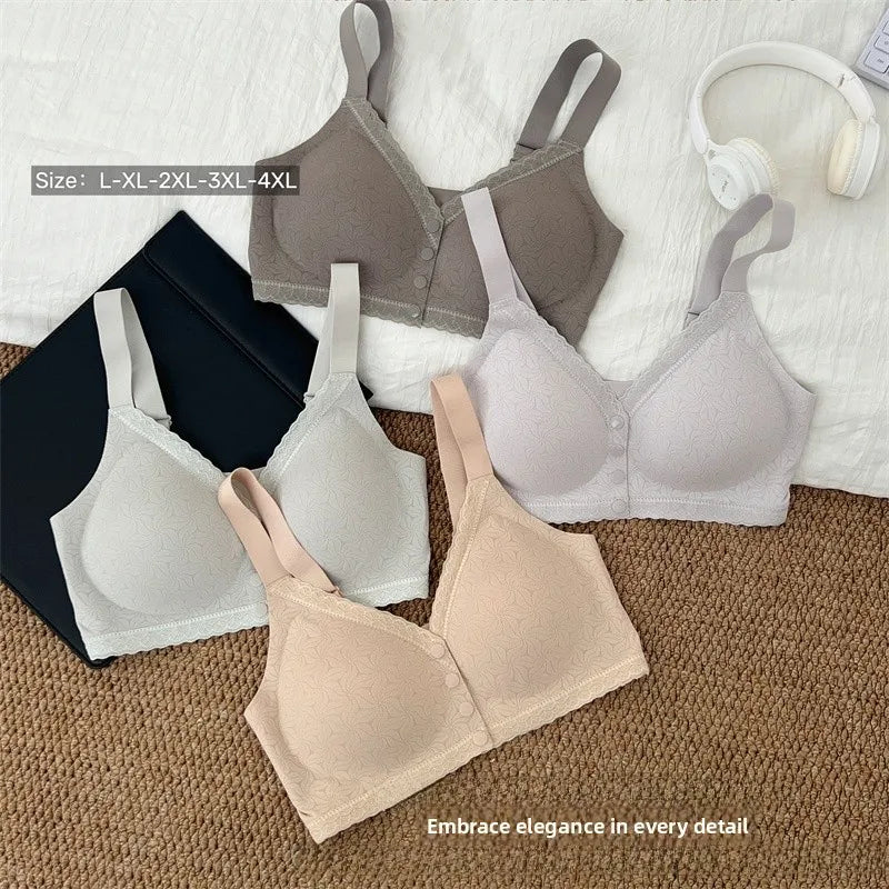 Jelly-Like Breathable Thin Women's Bra Front-Open