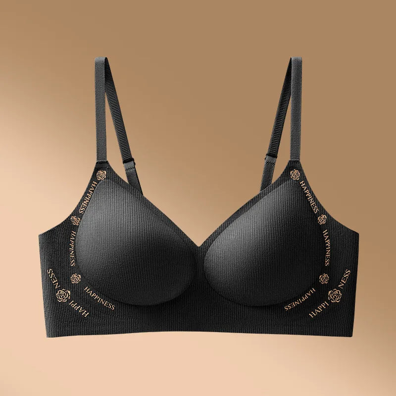 Women's Seamless Push-Up Bra Soft Support Brushed Anti-Sagging Palm Cup Comfortable Underwear Comfortable Everyday Bra
