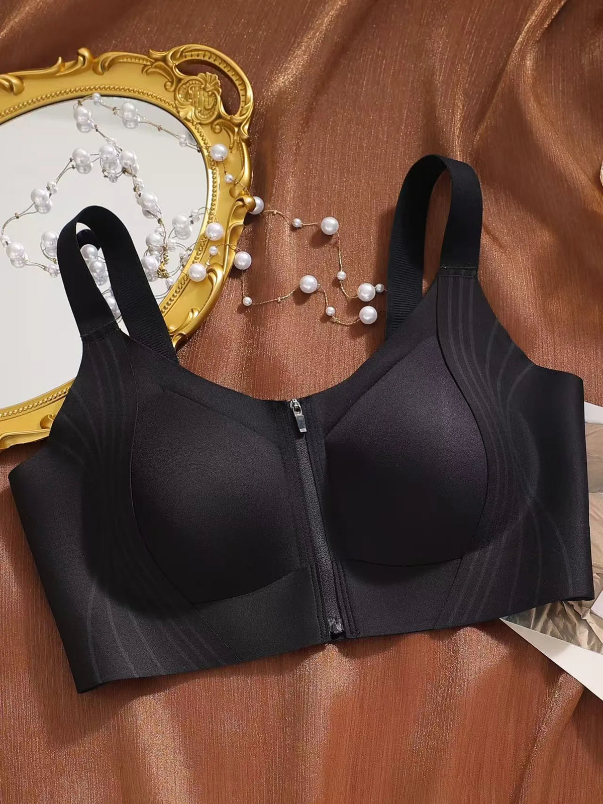 Zipper Seamless Comfortable Women's Bra