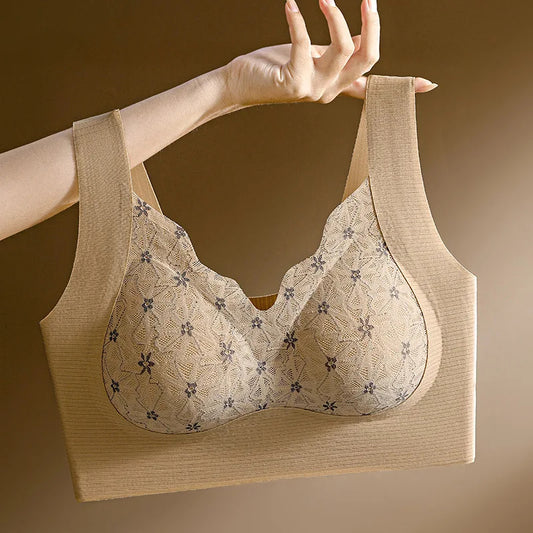 Lace Pattern Wrap Bra