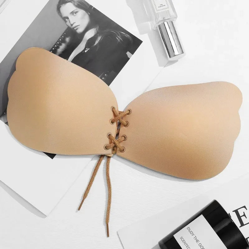Strapless Push-Up Backless Silicon Bra