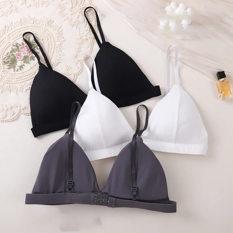 Bralette Solid Seamless Wire-Free Bra