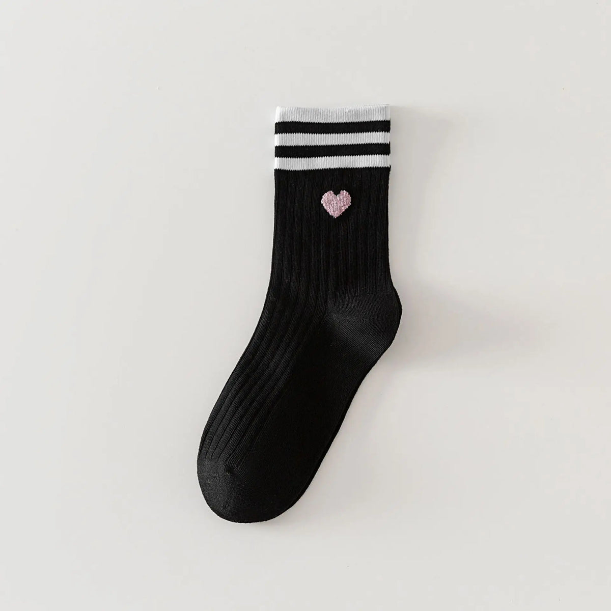 Parallel Bar Socks Fashionable Heart Design