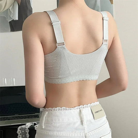 Jelly-Like Breathable Thin Women's Bra Front-Open