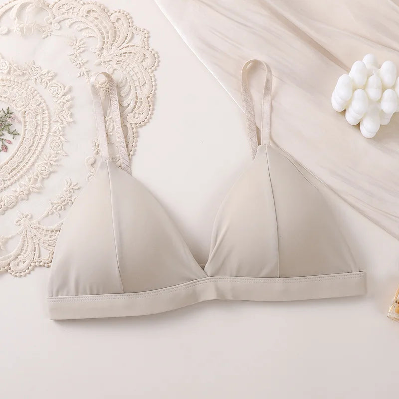 Bralette Solid Seamless Wire-Free Bra
