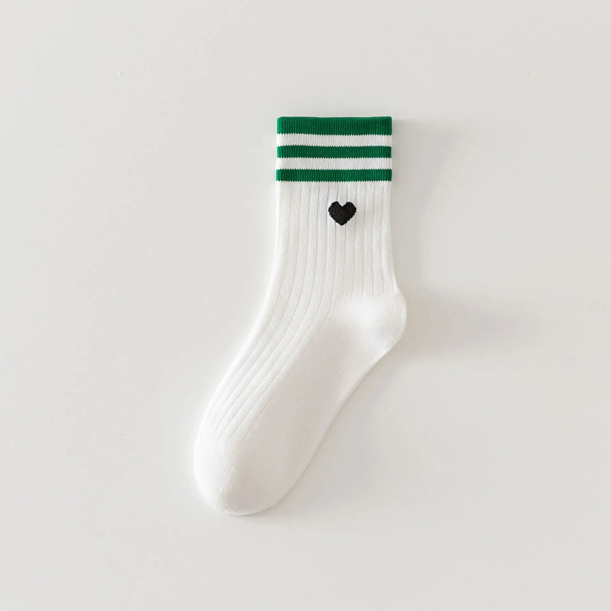 Parallel Bar Socks Fashionable Heart Design