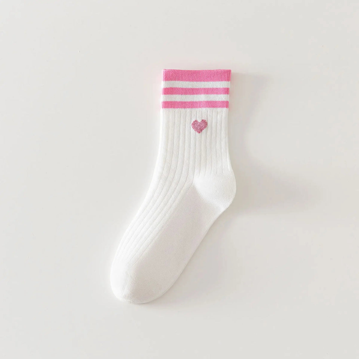 Parallel Bar Socks Fashionable Heart Design