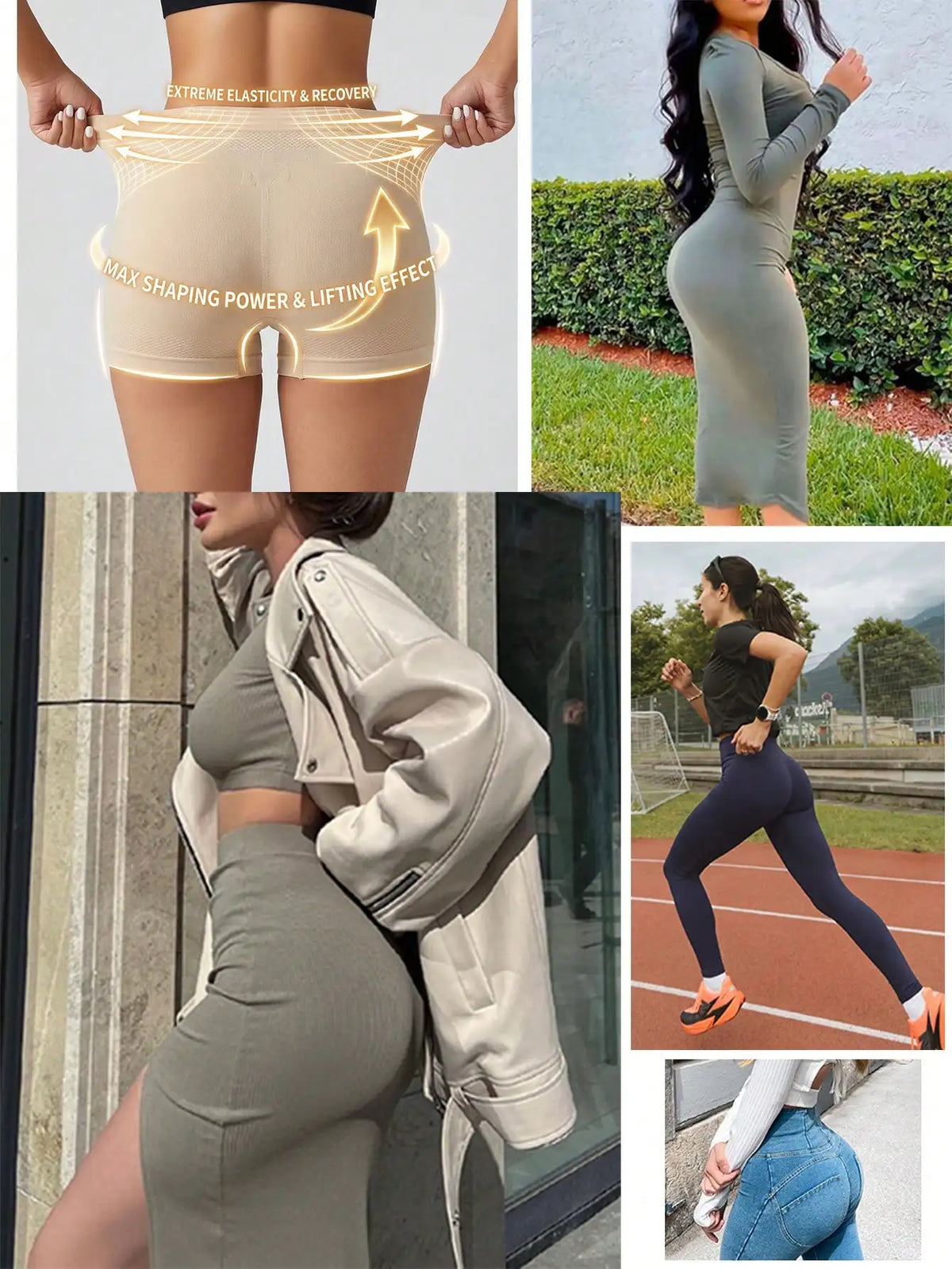 Seamless Body Shaper Pantie Low Waist Tummy Control Boyshort Breathable Comfortable
