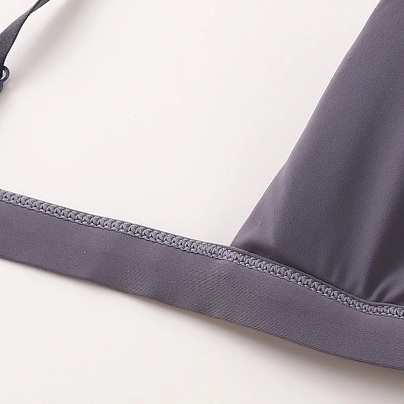 Bralette Solid Seamless Wire-Free Bra