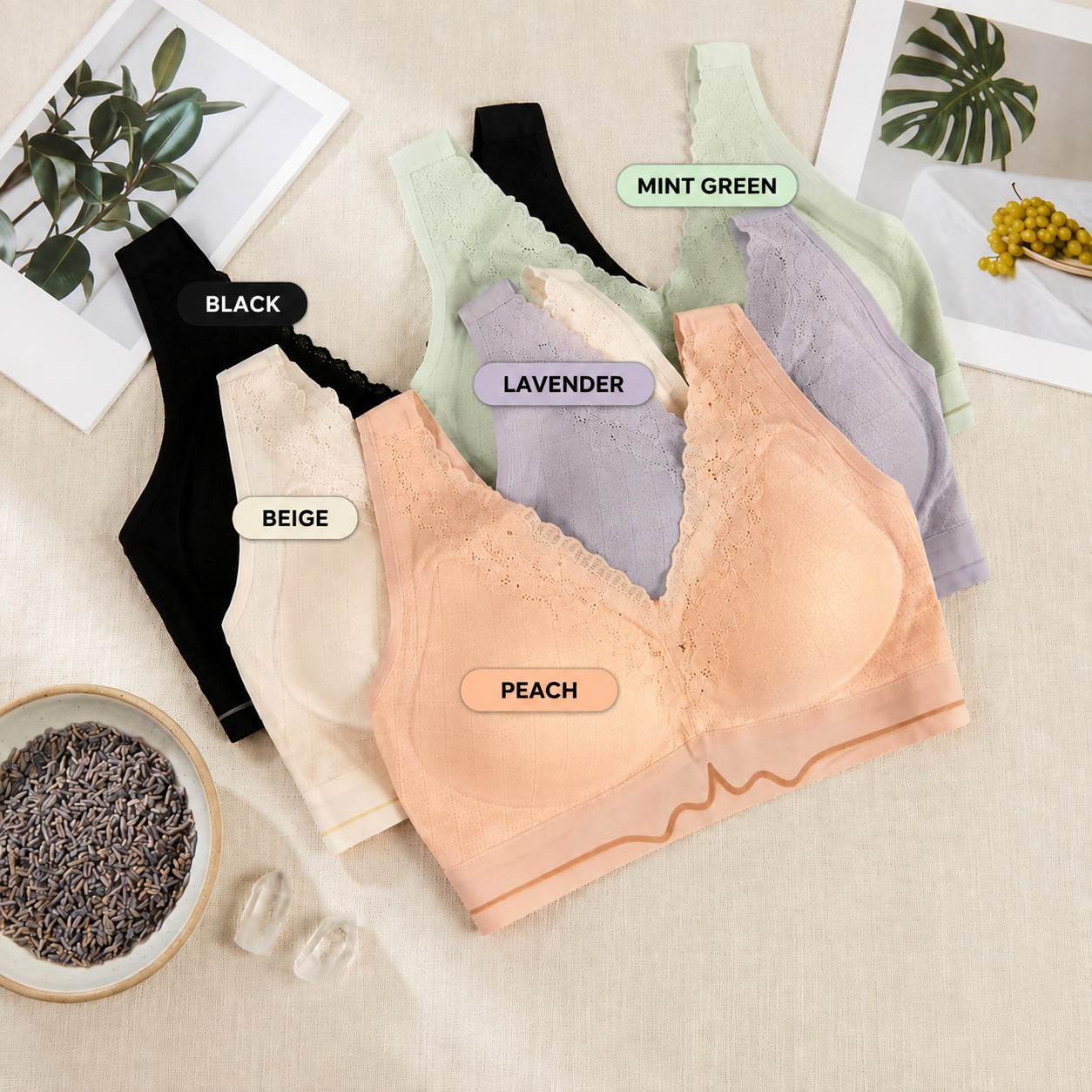 LZ Soft Lace Comfort Bra