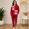 Women's Rust Floral Embroidered Co-Ord Set