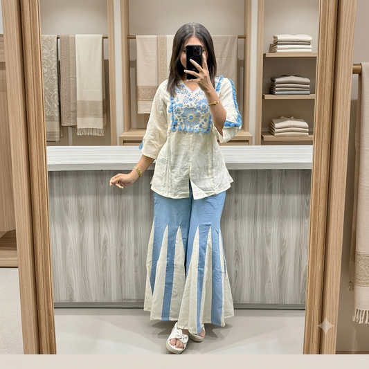 Boho Embroidered Co-Ord Set