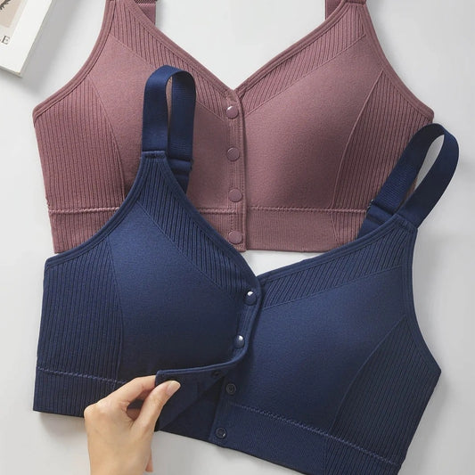 Support Front Button Bra